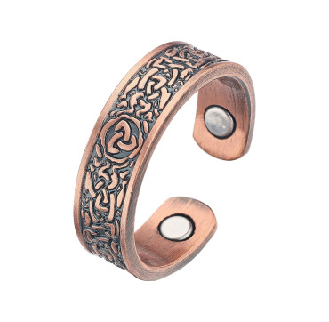 Bague magnétique en cuivre avec aimants - Runor