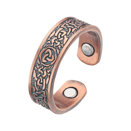 Bague magnétique en cuivre avec aimants - Runor