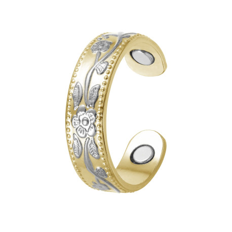 Bague magnétique en cuivre avec aimants - Dualis