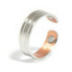 Bague cuivre striée magnétique - 2 aimants néodyme
