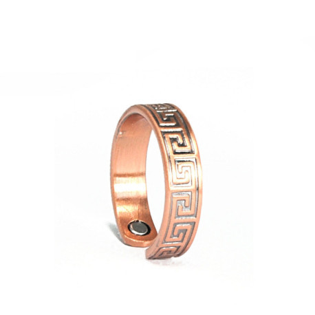 Bague cuivre magnétique Maïa - 2 aimants néodyme