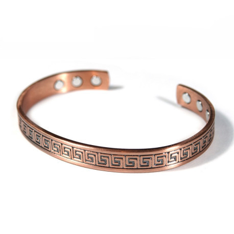 Bracelet cuivre magnétique Maïa - 6 aimants néodyme, mixte