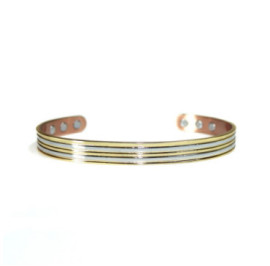Bracelet cuivre mixte Maât magnétique - 6 aimants, cuivre pur 99,9 %