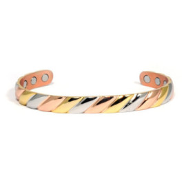 Bracelet magnétique cuivre jonc Héra - 6 aimants