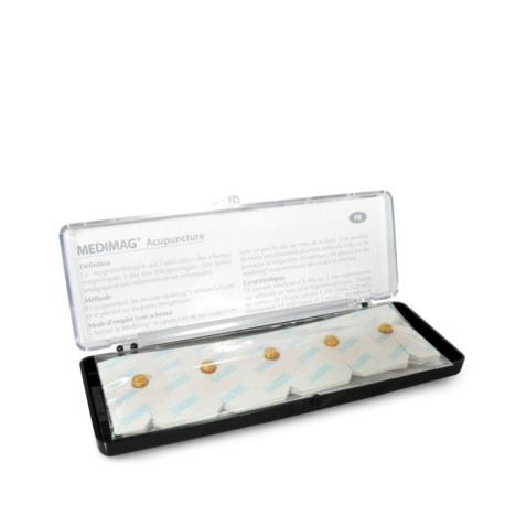 Set de 10 aimants acupuncture Medimag Or Ø 5 mm - pose libre