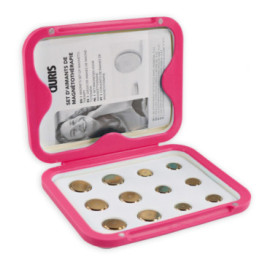 Coffret aimants magnétothérapie Ø 11 et 15 mm - 12 aimants néodyme