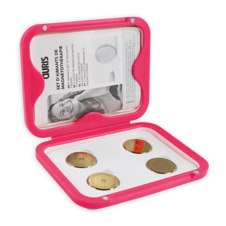 Set de 4 aimants néodyme 25 mm de magnétothérapie - 12 200 Gauss