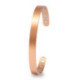 Bracelet magnétique cuivre lisse mat - 8 aimants, homme et femme