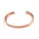 Bracelet magnétique cuivre lisse mat - 8 aimants, homme et femme