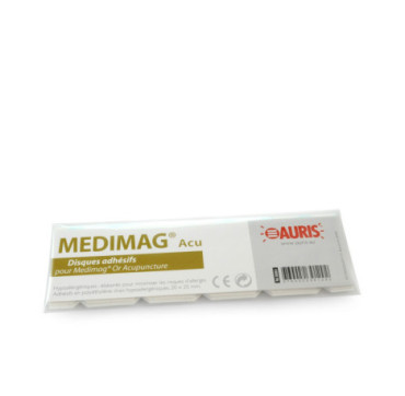 Adhésifs aimants acupuncture Medimag - sachet de 15, hypoallergéniques 20 x 25 mm