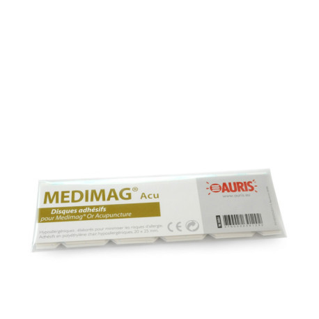 Adhésifs aimants acupuncture Medimag - sachet de 15, hypoallergéniques 20 x 25 mm