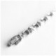 Bracelet magnétique cœur en acier inoxydable - 10 aimants