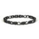 Bracelet magnétique cœur en acier inoxydable - 10 aimants