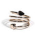 Bague magnétique cuivre Serpentine cœur - taille réglable
