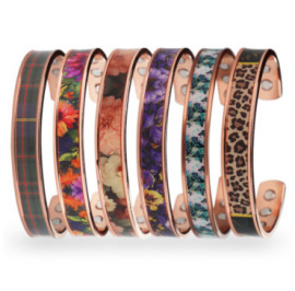 Bracelet jonc cuivre magnétique So British - 8 aimants