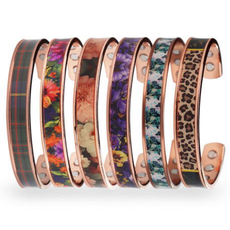 Bracelet jonc cuivre magnétique So British - 8 aimants