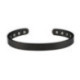 Bracelet cuivre magnétique noir, jonc ouvert - 8 aimants
