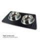 Tapis d'alimentation magnétique chien et chat - 8 aimants